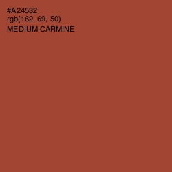 #A24532 - Medium Carmine Color Image