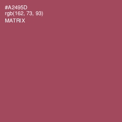 #A2495D - Matrix Color Image