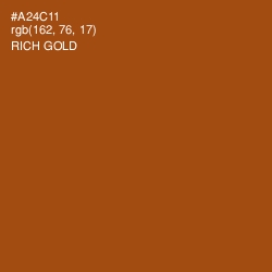 #A24C11 - Rich Gold Color Image