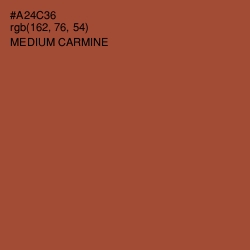 #A24C36 - Medium Carmine Color Image