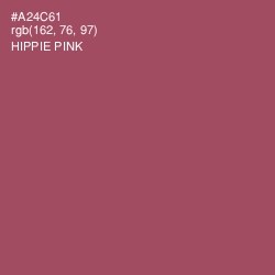 #A24C61 - Hippie Pink Color Image