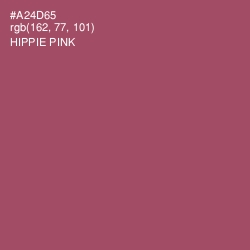 #A24D65 - Hippie Pink Color Image