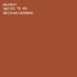 #A24E31 - Medium Carmine Color Image