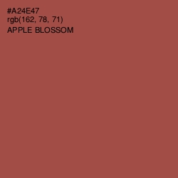 #A24E47 - Apple Blossom Color Image