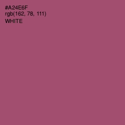#A24E6F - Hippie Pink Color Image