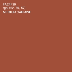 #A24F39 - Medium Carmine Color Image