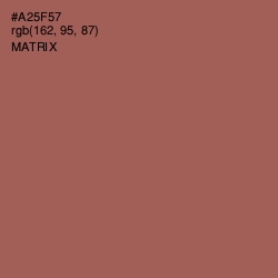 #A25F57 - Matrix Color Image