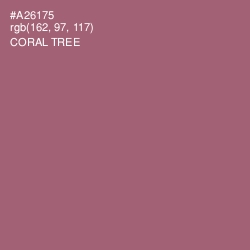#A26175 - Coral Tree Color Image