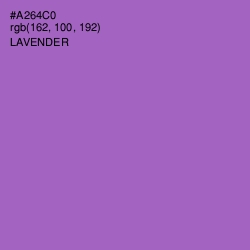 #A264C0 - Lavender Color Image