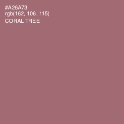 #A26A73 - Coral Tree Color Image