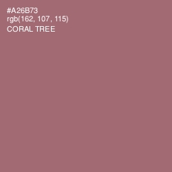 #A26B73 - Coral Tree Color Image