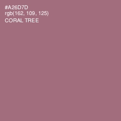 #A26D7D - Coral Tree Color Image
