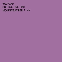 #A270A0 - Mountbatten Pink Color Image