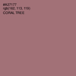 #A27177 - Coral Tree Color Image