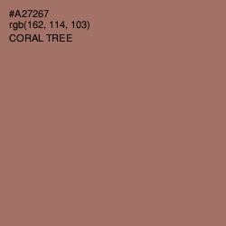 #A27267 - Coral Tree Color Image