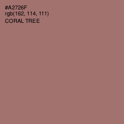 #A2726F - Coral Tree Color Image