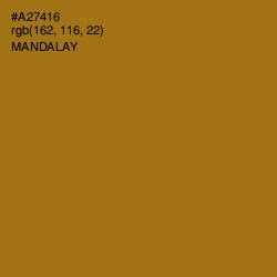 #A27416 - Mandalay Color Image