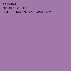 #A278AB - Purple Mountain's Majesty Color Image