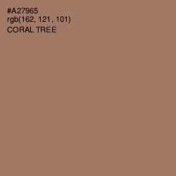 #A27965 - Coral Tree Color Image