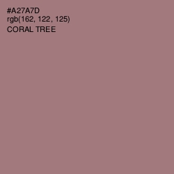 #A27A7D - Coral Tree Color Image