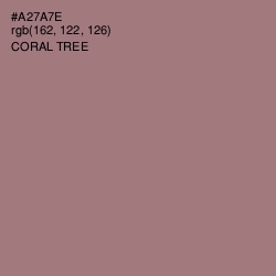 #A27A7E - Coral Tree Color Image