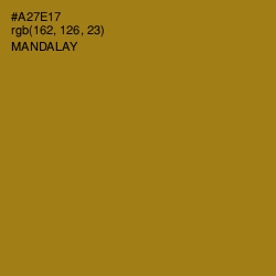 #A27E17 - Mandalay Color Image