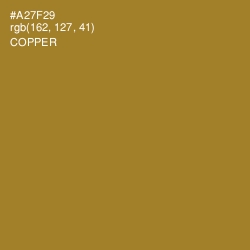 #A27F29 - Copper Color Image