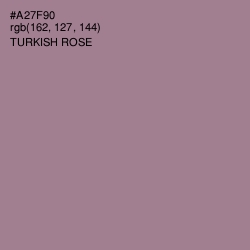 #A27F90 - Turkish Rose Color Image