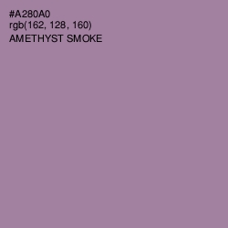 #A280A0 - Amethyst Smoke Color Image
