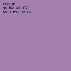 #A281B1 - Amethyst Smoke Color Image