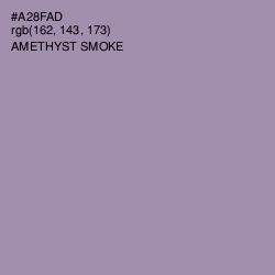 #A28FAD - Amethyst Smoke Color Image