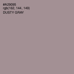 #A29095 - Dusty Gray Color Image