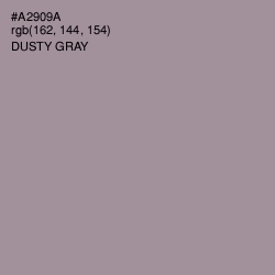 #A2909A - Dusty Gray Color Image