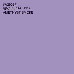 #A290BF - Amethyst Smoke Color Image