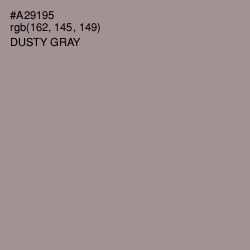 #A29195 - Dusty Gray Color Image