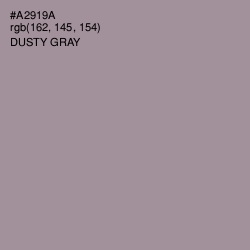 #A2919A - Dusty Gray Color Image