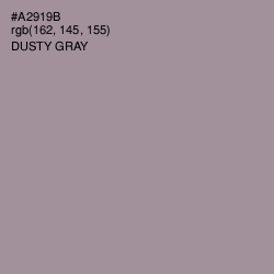 #A2919B - Dusty Gray Color Image