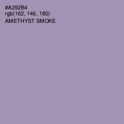 #A292B4 - Amethyst Smoke Color Image