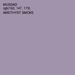 #A293AD - Amethyst Smoke Color Image