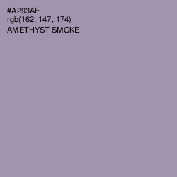 #A293AE - Amethyst Smoke Color Image