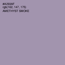 #A293AF - Amethyst Smoke Color Image