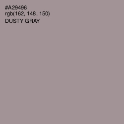 #A29496 - Dusty Gray Color Image