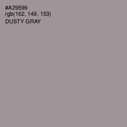#A29599 - Dusty Gray Color Image