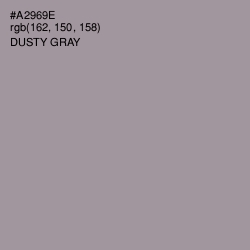 #A2969E - Dusty Gray Color Image