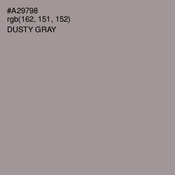 #A29798 - Dusty Gray Color Image