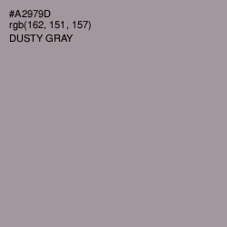 #A2979D - Dusty Gray Color Image