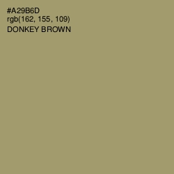#A29B6D - Donkey Brown Color Image