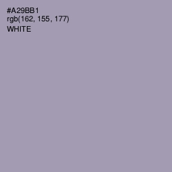 #A29BB1 - Amethyst Smoke Color Image