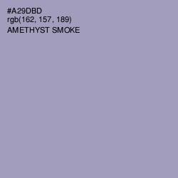 #A29DBD - Amethyst Smoke Color Image