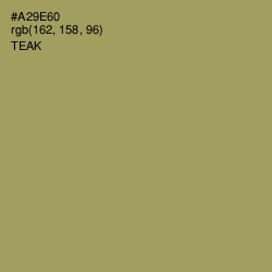 #A29E60 - Teak Color Image